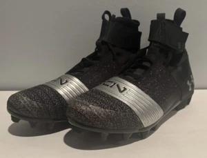 Under Armour Men's Cam Newton C1N High Football Cleats Black 3000175 001 Size 11 - Picture 1 of 5