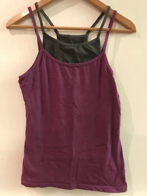 Camiseta sin mangas Columbia para mujer talla XS púrpura gris en capas Foto 1 de 4