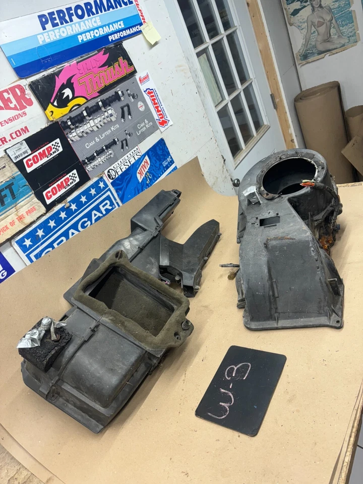 1987 88 89 90 1991 福特 F150 F250 F350 野马仪表板罩下加热器盒套装 Oem — 第 1/4 张图片