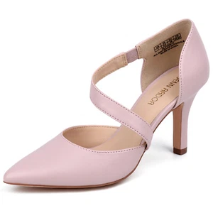 Womens D'Orsay Stilettos Heels Pumps Evening Closed Toe Wedding Bride Party Shoe - Picture 1 of 11