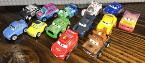 Lot Disney Pixar Cars Mini Racers & Diecast Vehicles Most 2016-2017- 12 cars lot - Picture 1 of 12