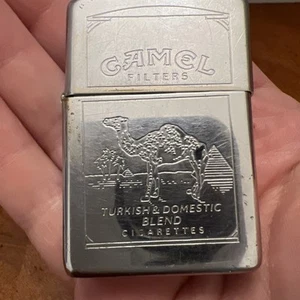 Vintage Camel Filters Zippo Polished Chrome Used And Tested Works (JUNE 1995) - Picture 1 of 6