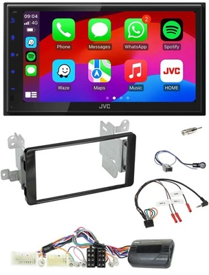 JVC Bluetooth USB Lenkrad 2DIN DAB Autoradio für Mitsubishi Outlander ab 2013 ak - Bild 1 von 4