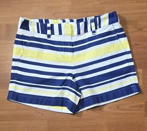 Vineyard Vines Dayboat Chino Shorts 2 Blue Yellow Stripe Preppy Summer Classic - Picture 1 of 11