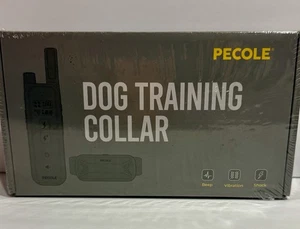 Hunde Erziehungshalsband Pecole schwarz verstellbar Stoßstufen mit Fernbedienung alle Größen - Bild 1 von 5