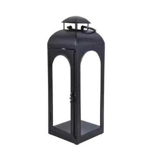 Better Homes & Gardens Metall Kerzenhalter Laterne schwarz mittel schlanke Linien - Bild 1 von 6