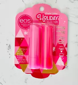 EOS Lippenbalsam Holiday Collection Strawberry Cheer Candy Cane Swirl LE Stick Set - Bild 1 von 1