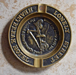 Heartbreak Hotel Lonely Street Aschenbecher Metall ca. 4,5 cm - Bild 1 von 5