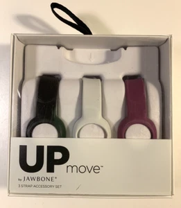 UP Move by Jawbone Activity Tracker 3 Strap Accessory Set Violet White Black - Picture 1 of 7