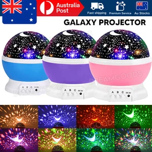 LED Night Star Galaxy Projector Light Lamp Rotating Starry Baby Room Kids Gift - Picture 1 of 13