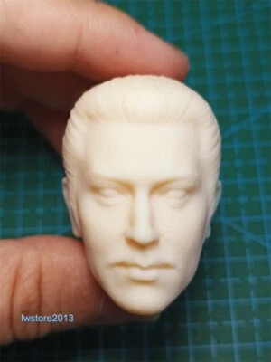 Cabeza de samurai Uesugi Kenshin 1:18 tallada para cuerpo de figura de acción masculina de 3,75" Foto 1 de 4