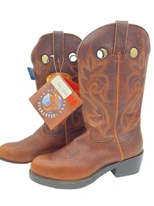 Durango® Brown Buckaroo Western Work Saddle Boot with Comfort Core **New** - Picture 1 of 9