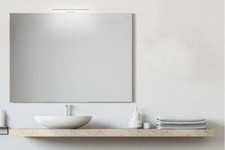 Specchio bagno con lampada 100x80 cm con led premium