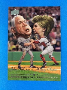 2008 UD Presidential Running Hillary Clinton John McCain #PP11A - Picture 1 of 2