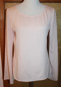 Tahari light pink blouse with wide bell sleeves size SMALL lightweight - Picture 1 of 3