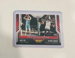 2020-21 NBA PANINI INSTANT LAMELO BALL ANTHONY EDWARDS RC #74 PR:1,286 - Picture 1 of 2