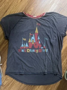 DISNEY PARKS Fantasyland CASTLE WALT DISNEY WORLD T-SHIRT BY JUNK FOOD XL - Picture 1 of 3