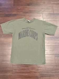 Vintage 90s USMC Marine Corps Military Shirt Size Large Made In USA Retro - Picture 1 of 6