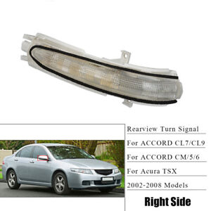 Right Mirror Turn Signal Light Fit For Honda Accord Acura TSX 2004-2008 Rearview