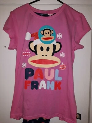  Totalmente Nuevo Juego de Pijamas PJ Paul Frank Julius el Mono Brillo para Niñas 7-8 años 🙂 Foto 1 de 4
