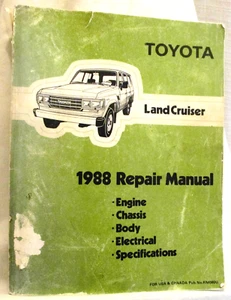 Toyota Land Cruiser 1988 Repair Manual (PB) (SKU# 4527) - Picture 1 of 7