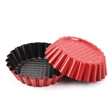 4 x stampi per padelle antiaderenti per torte quiche flan torte per pizza stampo per torta dimagrante