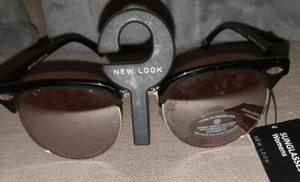 NEW LOOK BLACK SUNGLASSES - Picture 1 of 3