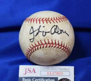 Felipe Alou JSA Coa Autograph Game Used Major League OML Signed BasebaLL - Picture 1 of 2