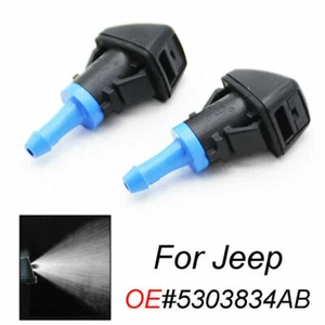 2Pcs Front Windshield Wiper Washer Hood Jet Sprayer Nozzle R L For Jeep PatriotT - Picture 1 of 8