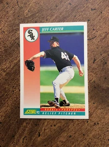 1992 Score #770b Jeff Carter, White Sox rookie prospect    nm  ib - Picture 1 of 2
