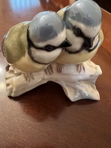 Hutschenreuther Germany Pair Of Tits Birds Porcelain Figurine - Picture 1 of 11