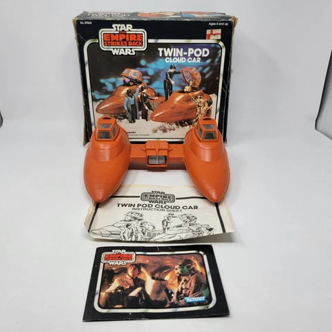 Vintage Star Wars Empire Strikes Back Twin Pod Cloud Car 1980 Box Instructions Cover
