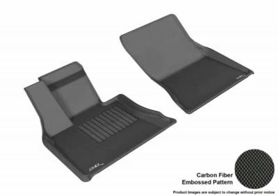 3D MAXpider 14-19 Fits BMW X5 1st Row Carbon Fiber Embossed Pattern Floor Mat - Image 1 of 4