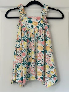 Tommy Bahama Girls Size 4T Pineapple Dress Bright Tropical Print - Picture 1 of 16