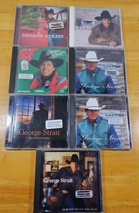 Lot Of 7 George Strait CDs Country Music Christmas And More - Picture 1 of 10