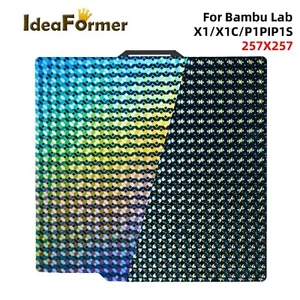 Nueva placa de construcción de guisantes 257x257 mm de actualización para impresora 3D Bambu Lab X1/X1C/X1E/P1P/A1 - Imagen 1 de 6