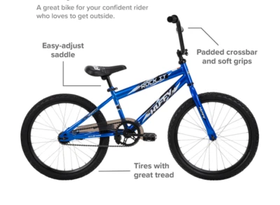 Boys Rock It 20 inch Bike - Royal Blue Outdoor Exercise  - Image 1 of 4