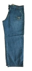 Akademiks Jeans Mens 44 Blue Denim Hip Hop Skate Baggy - Picture 1 of 6