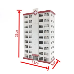 1/160 N Scale Buildings Models Railway Scenery Modern Hospital Office 21cm House - Picture 1 of 2