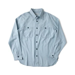 US Navy Military Washed Utility Chambray Workshirt - Bild 1 von 10