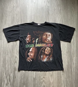 Vintage Bob Marley Double Sided Rap Tee T Shirt G Unit - Picture 1 of 8