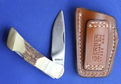复古 Gerber Sportsman I、Sheath、NOS、全新带盒 — 第 1/4 张图片