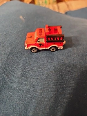 1994 Micro Machines ~ Datsun Rescue Truck #7 ~ Red and White - Image 1 of 4