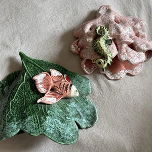 Wall Decorative Ceramic Pair - Picture 1 of 12