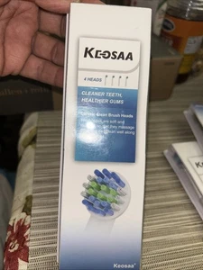 Keosaa Four Toothbrush Heads for Sonic, NIB - Picture 1 of 7