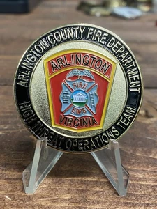 Arlington County Virginia Fire Department Challenge Coin High Threats Operations - Bild 1 von 4