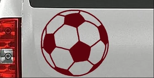 Calcomanía adhesiva de vinilo para ventana de coche deportivo redondo pie balón de fútbol Foto 1 de 1