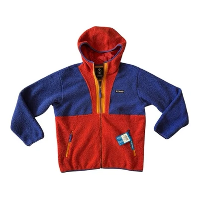 Chaqueta polar Columbia Good Sherpa Clematis azul vela roja AM5739-516 hombre grande Foto 1 de 4
