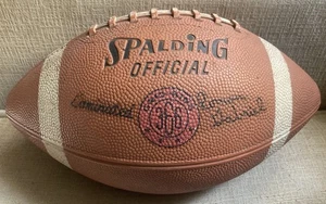 Vintage Spalding Official Laminated Roman Gabriel Football Rubber Grid King 366 - Bild 1 von 11