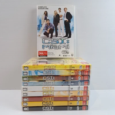CSI Miami The Complete Series DVD Seasons 1 To 10 Crime Drama Region 4 PB3Z - image 1 of 4